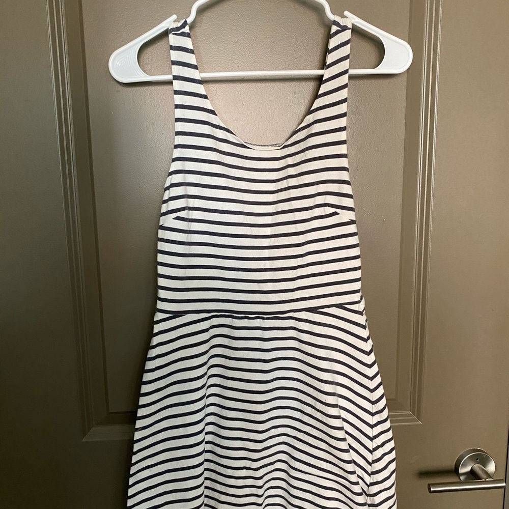 striped skater dress
